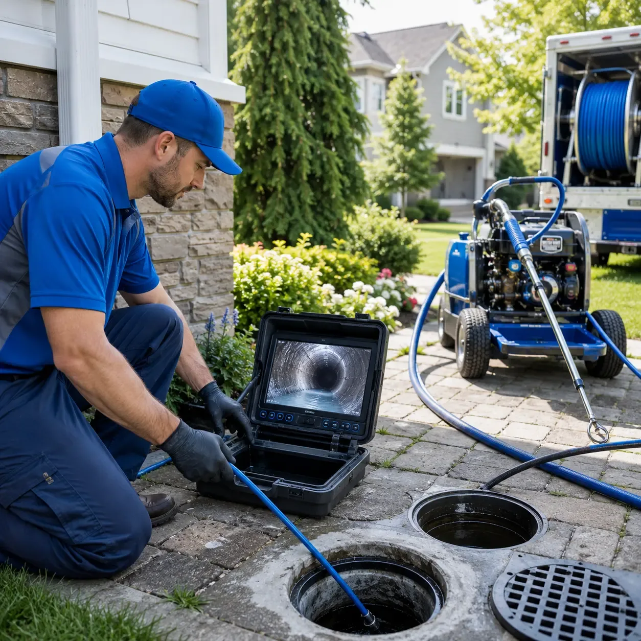 Outdoor drain cleaning professionals serving Simsboro, LA
